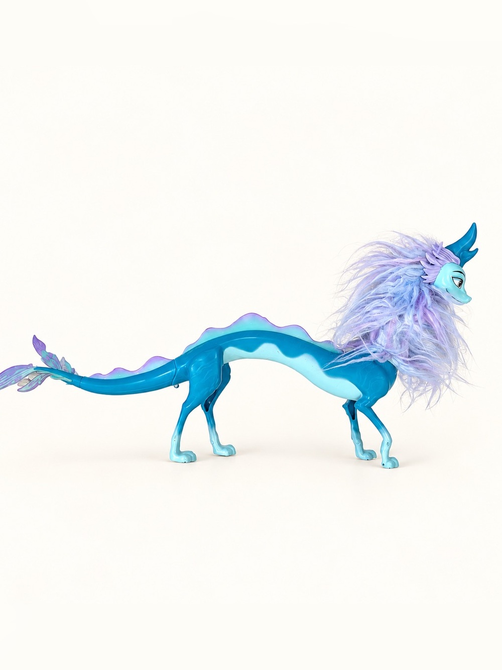 Kids Disney Raya & The Last Dragon Sisudatu (Sisu) Blue Plush-Maned Dragon Toy